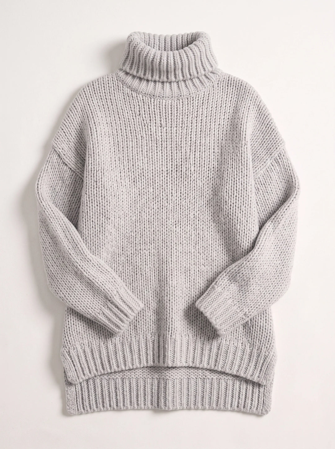 Marbrek Chunky Turtleneck Sweater – Knit Sweater Women Oversized Ribbed Cuffs Wool Jumper Pullover Chunky Knit