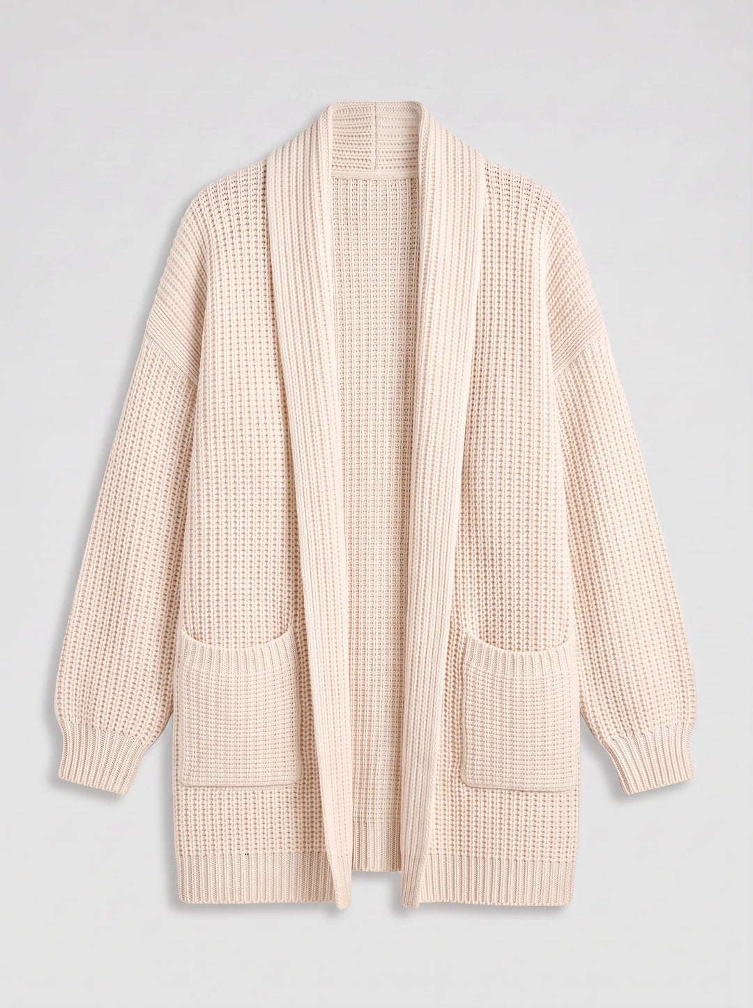 Calfino Oversized Longline Knit Cardigan – Women Chunky Knit Sweater Oversized Open Front Cardigan