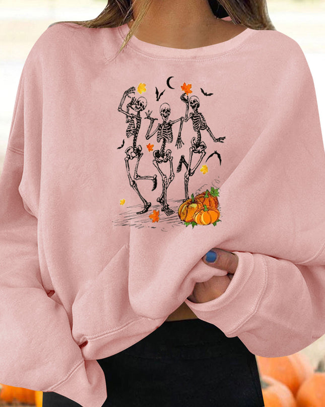 Women’s Halloween Graphic Crew Neck Sweatshirt