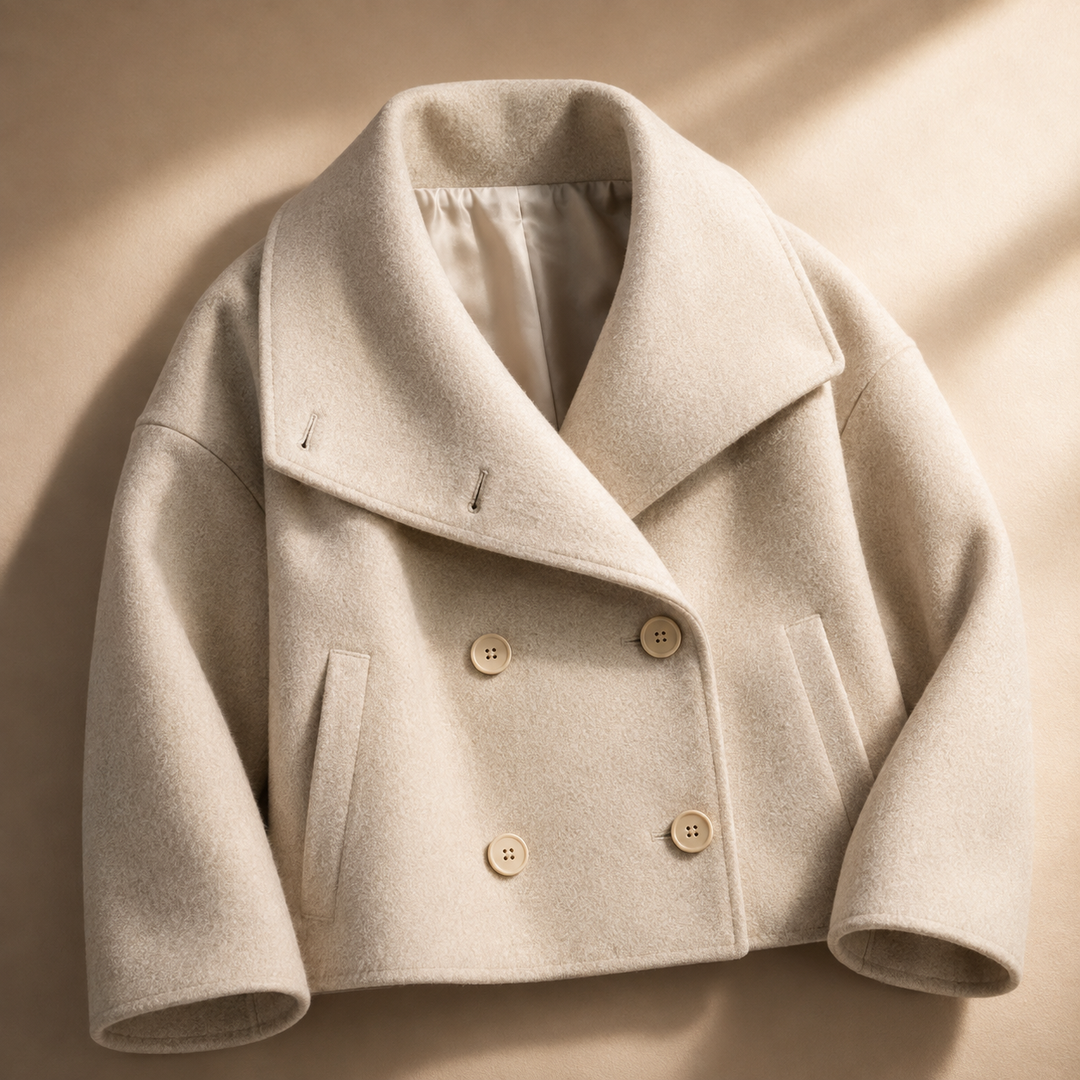 Anabelle Crop Coat - Women's Elegant Cropped Outerwear