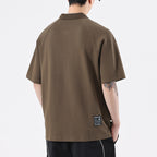 American Polo Collar Daily Raglan T-Shirt – Men's Street Fashion Top-HighTouch