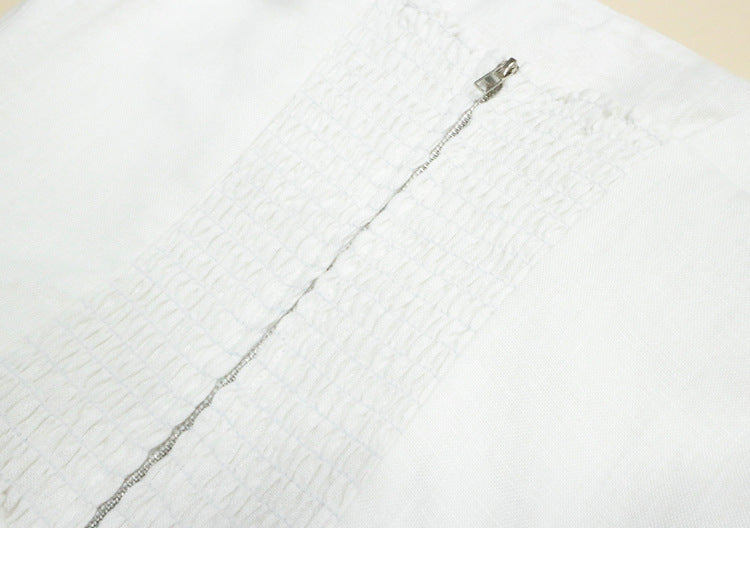 Women's Fashion Linen French Dress-HighTouch