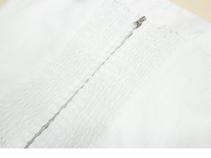 Women's Fashion Linen French Dress-HighTouch
