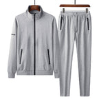 Men’s Cotton Stretch Tracksuit Set – Casual Sportswear Outfit-HighTouch