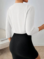 Francesca | Women's Open Front Cropped Blazer Jacket