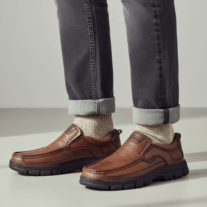 Men's Leather Loafers – Coastline Slip-On