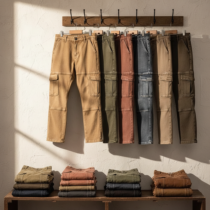 Men's Cargo Jeans – Rugged Denim Utility Fit
