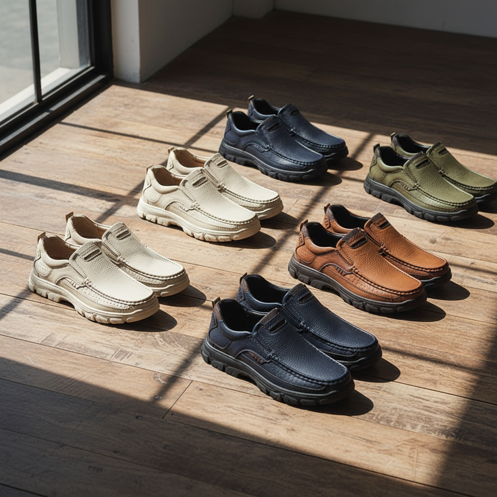 Men's Leather Loafers – Coastline Slip-On