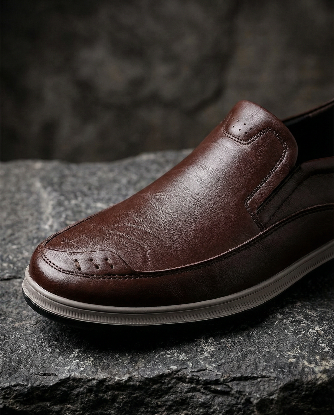 Men's Leather Slip-On Shoes – Stonebrook