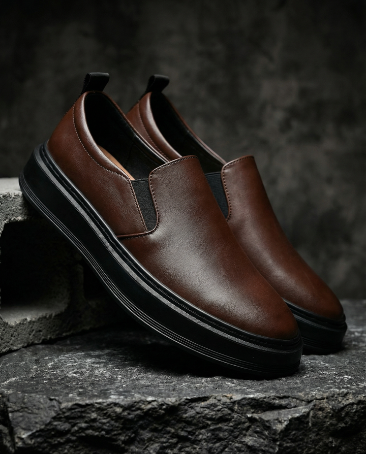 Men's Leather Slip-On Shoes – Harbor