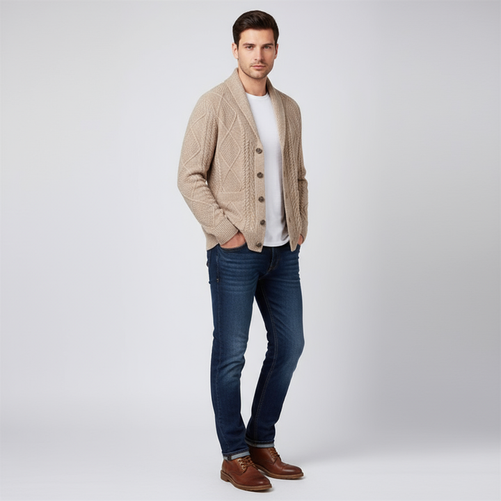 Men's Wool Cardigan Sweater – Warm Everyday Style