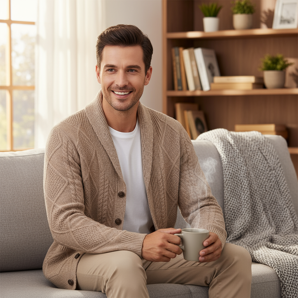 Men's Wool Cardigan Sweater – Warm Everyday Style