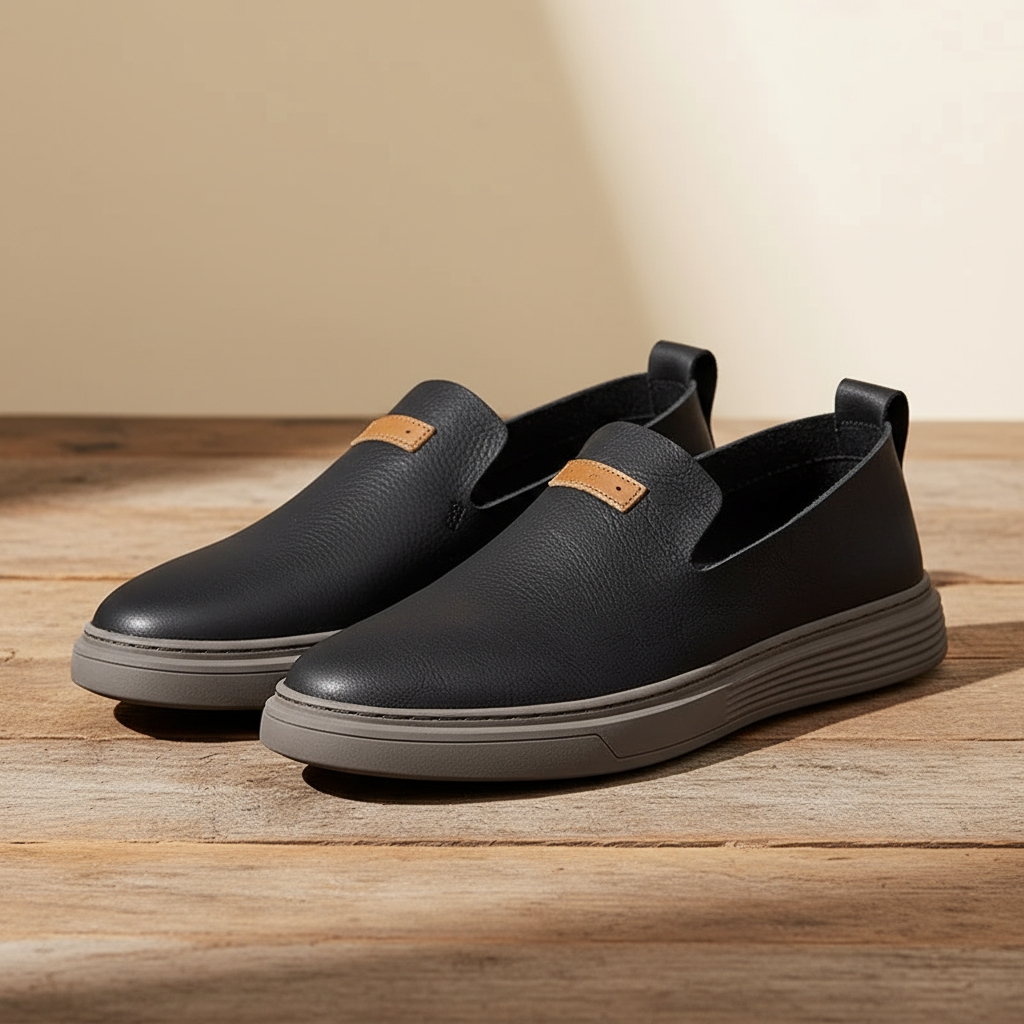 Men's Leather Loafers – Harbor Casual Slip-Ons