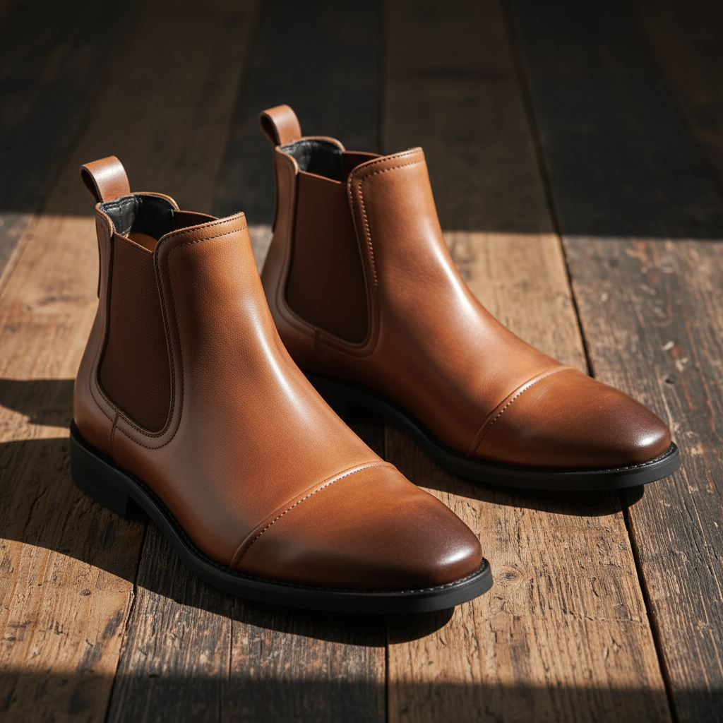 Men's Leather Chelsea Boots – Crawford