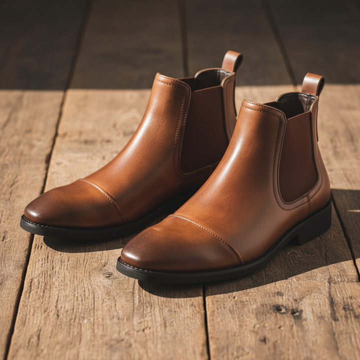 Men's Leather Chelsea Boots – Crawford
