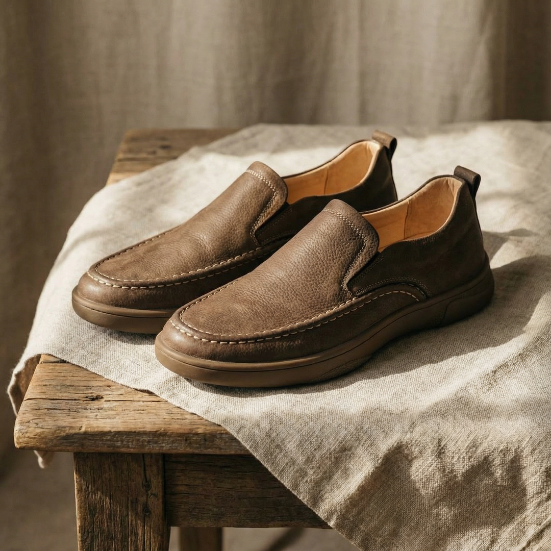 Men's Leather Loafers – Homestead Comfort
