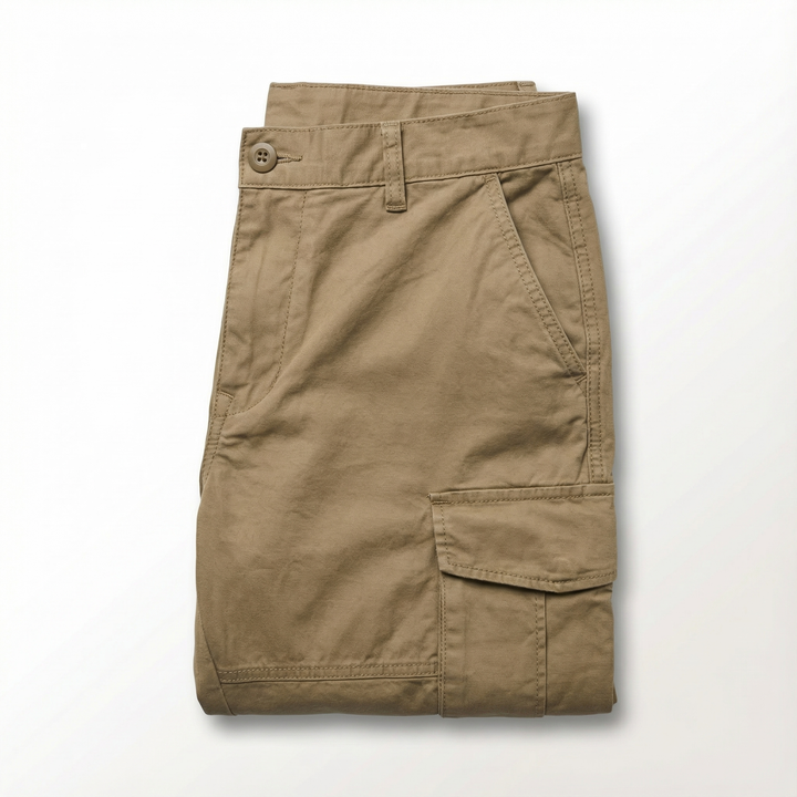 Men's Cargo Pants – Cotton Twill Tapered Fit