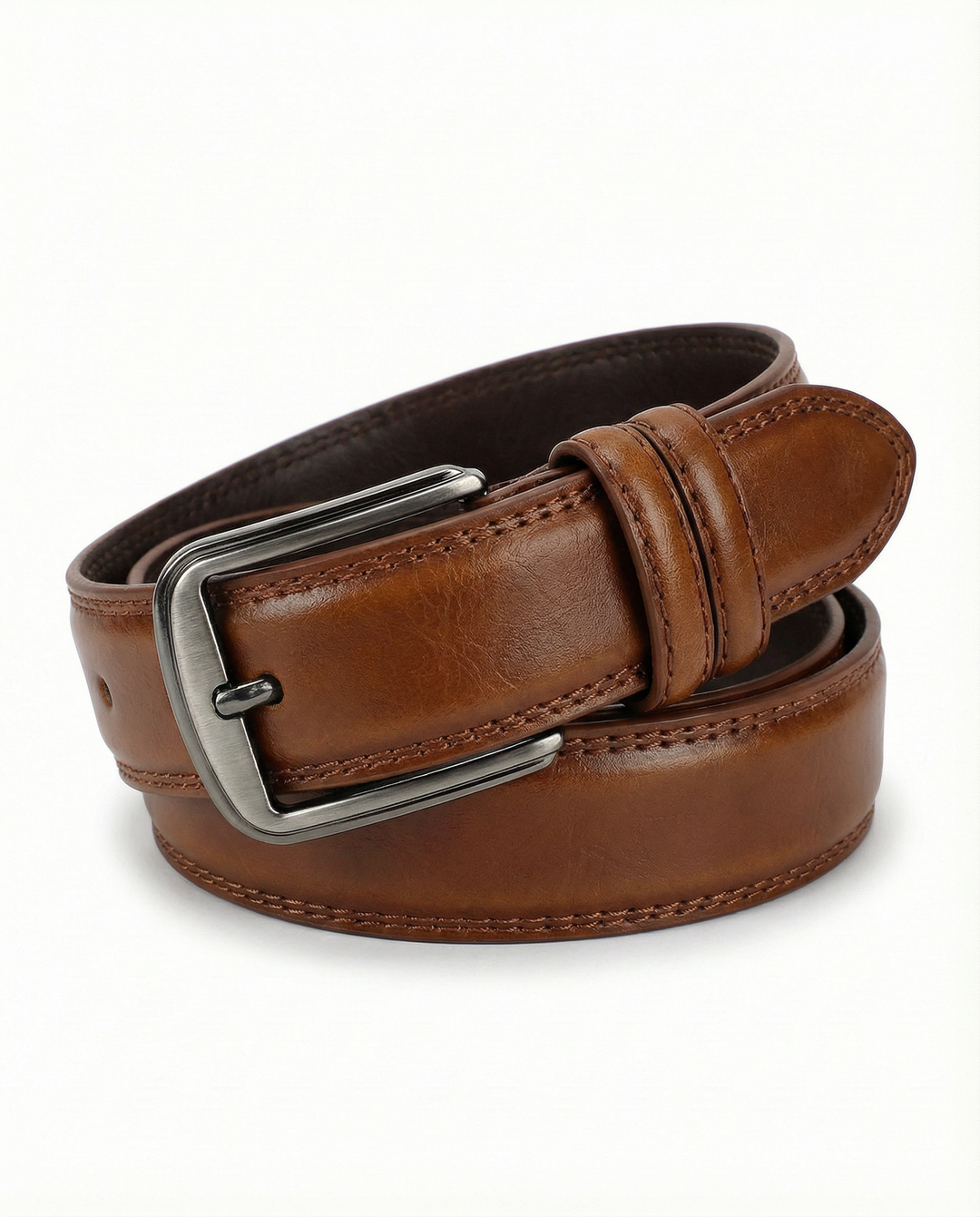 Men's Red Oak Leather Belt | Heavy-Duty Full-Grain Classic Strap