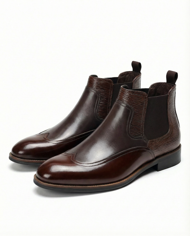 Men's Leather Chelsea Boots – Easy Slip-On Comfort