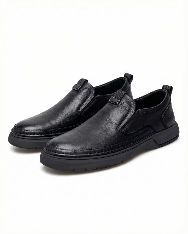 Men's Leather Slip-On Shoes – Workday Comfort