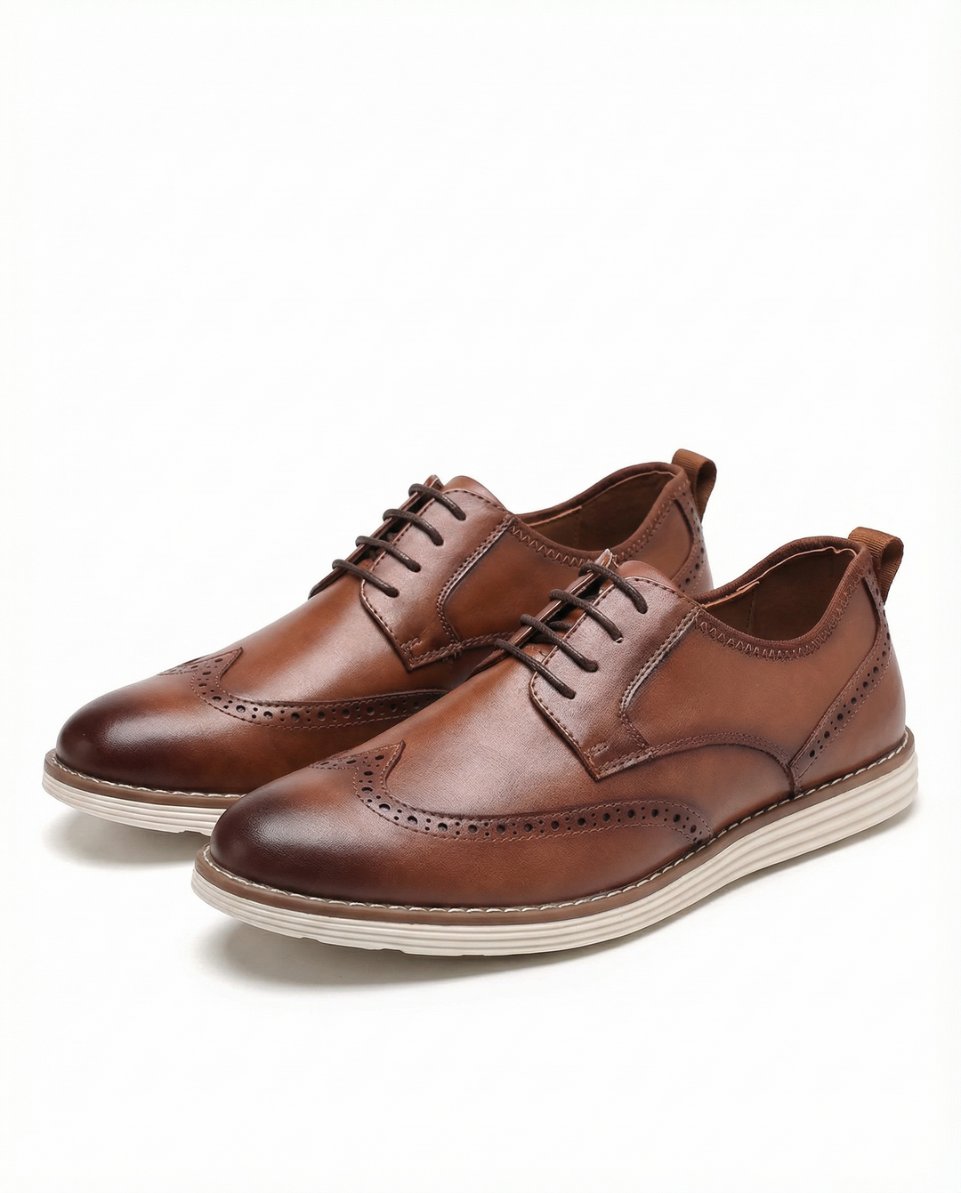 Men's Leather Wingtip Shoes – Classic Smart Style