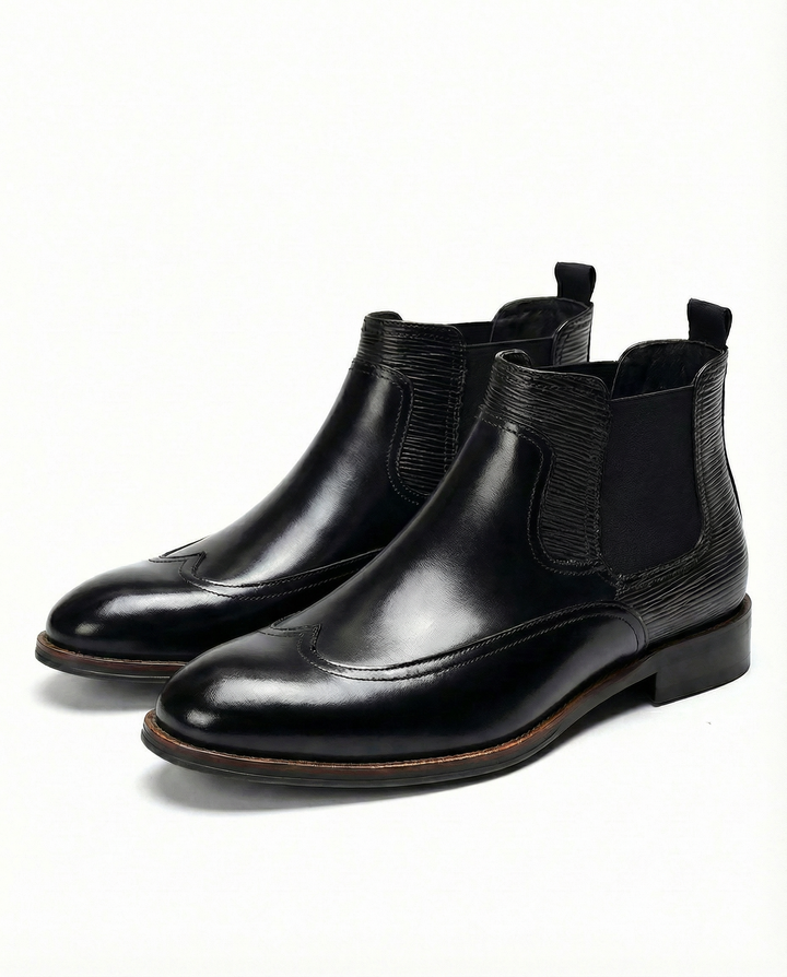 Men's Leather Chelsea Boots – Easy Slip-On Comfort