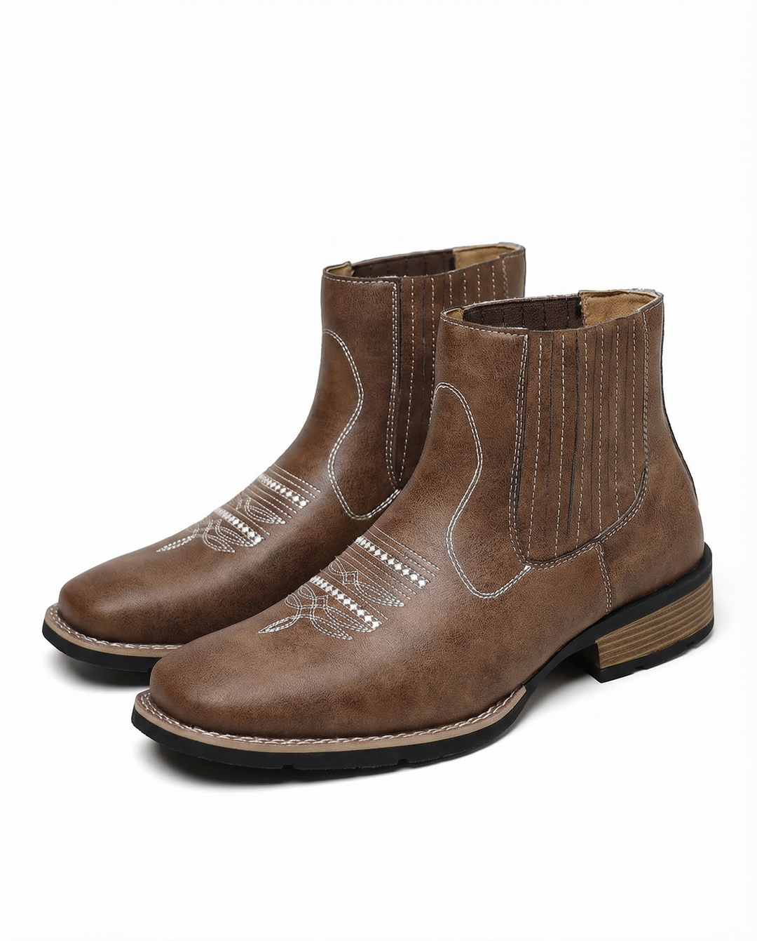 Men's Leather Chelsea Boots – Western Style Comfort
