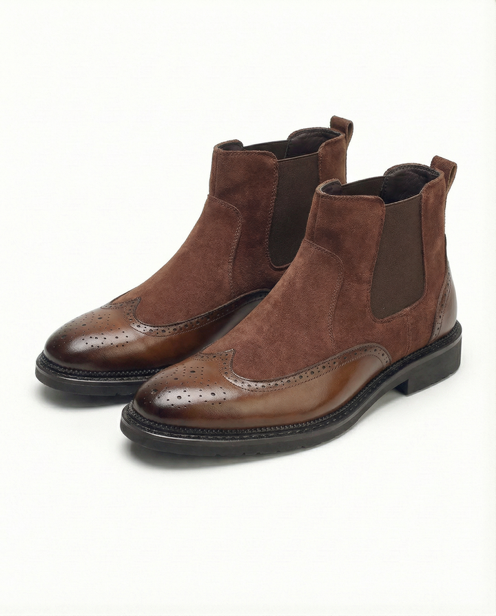 Men's Suede Chelsea Boots – Easy Slip-On Comfort
