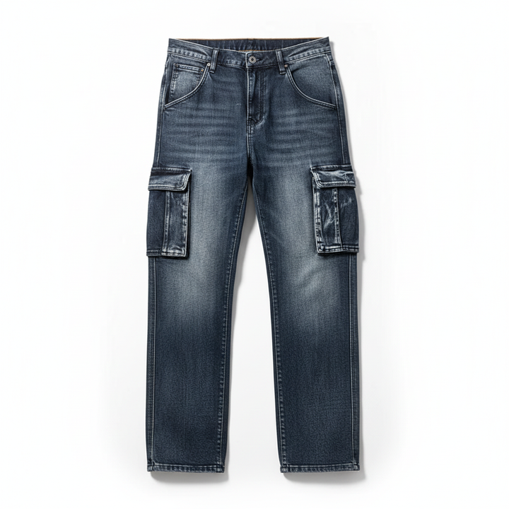 Men's Cargo Jeans – Rugged Denim Utility Fit