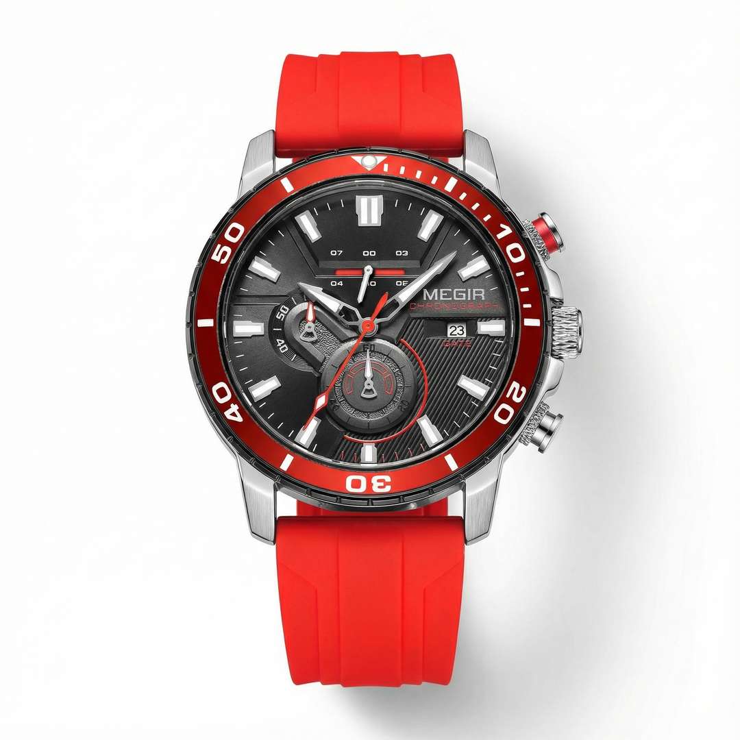 Men's Rugged Chronograph Sports Watch | Waterproof Military Timepiece