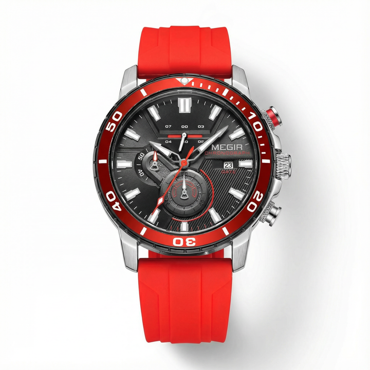 Men's Rugged Chronograph Sports Watch | Waterproof Military Timepiece