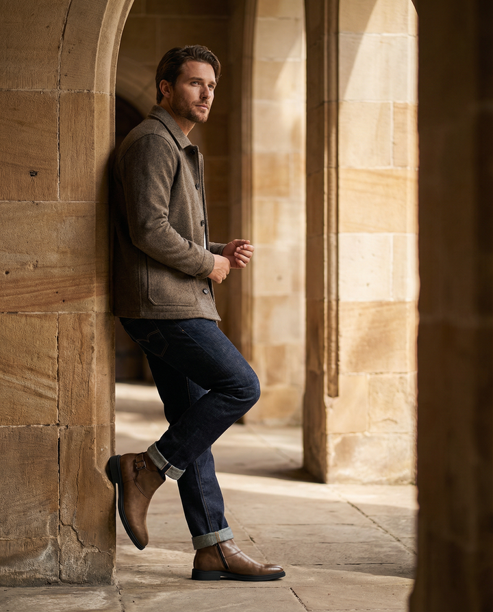 Men's Leather Boots – Easy On-Off Everyday Comfort