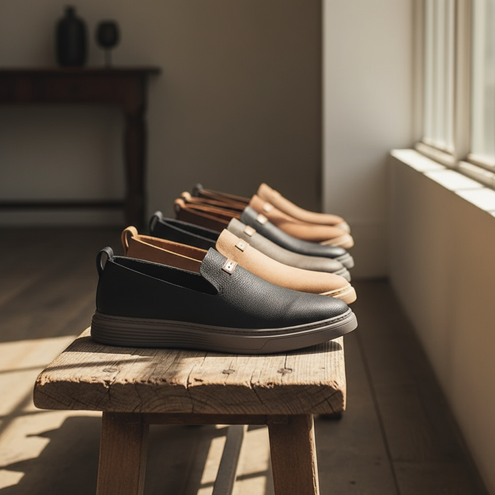 Men's Leather Loafers – Harbor Casual Slip-Ons
