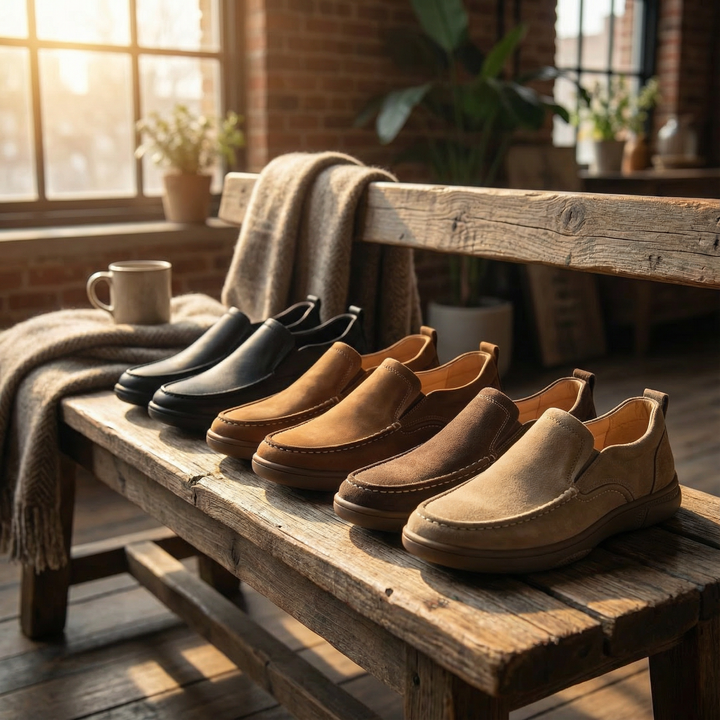 Men's Leather Loafers – Homestead Comfort