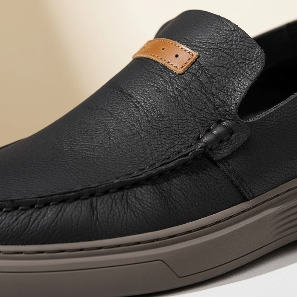 Men's Leather Loafers – Harbor Casual Slip-Ons