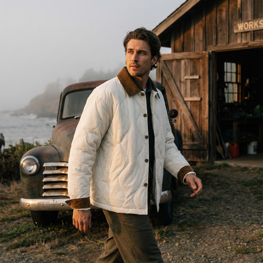 Men's Timberline Quilted Jacket – Warm Cotton Outerwear