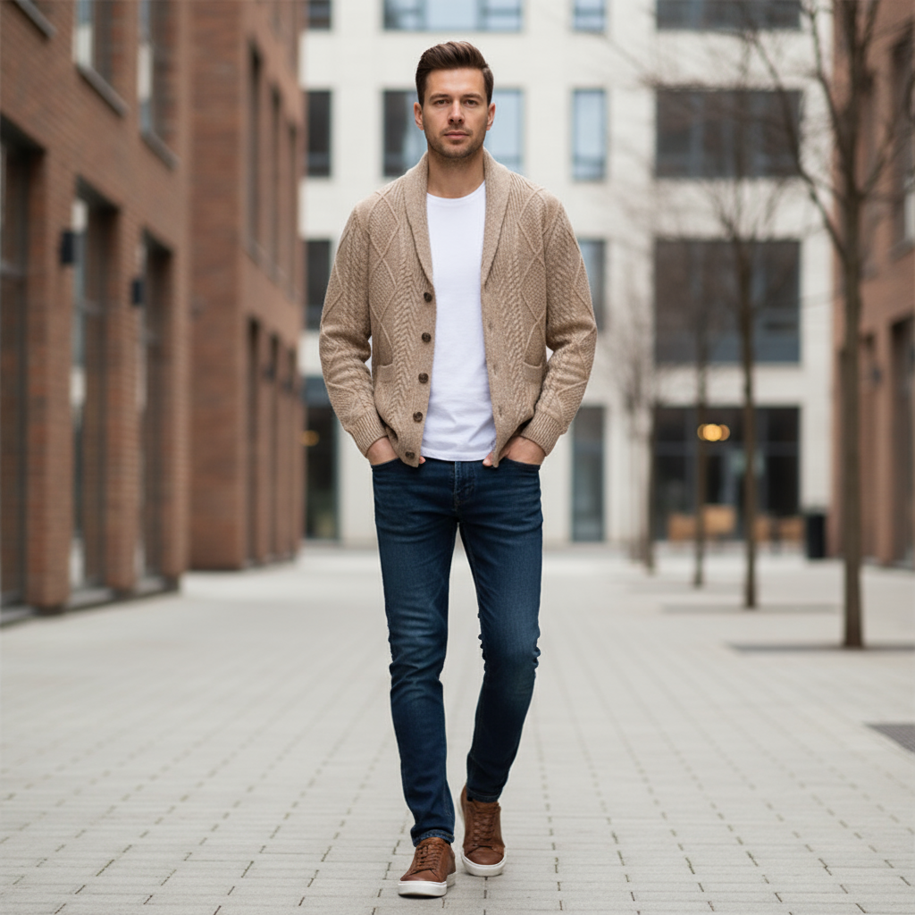 Men's Wool Cardigan Sweater – Warm Everyday Style