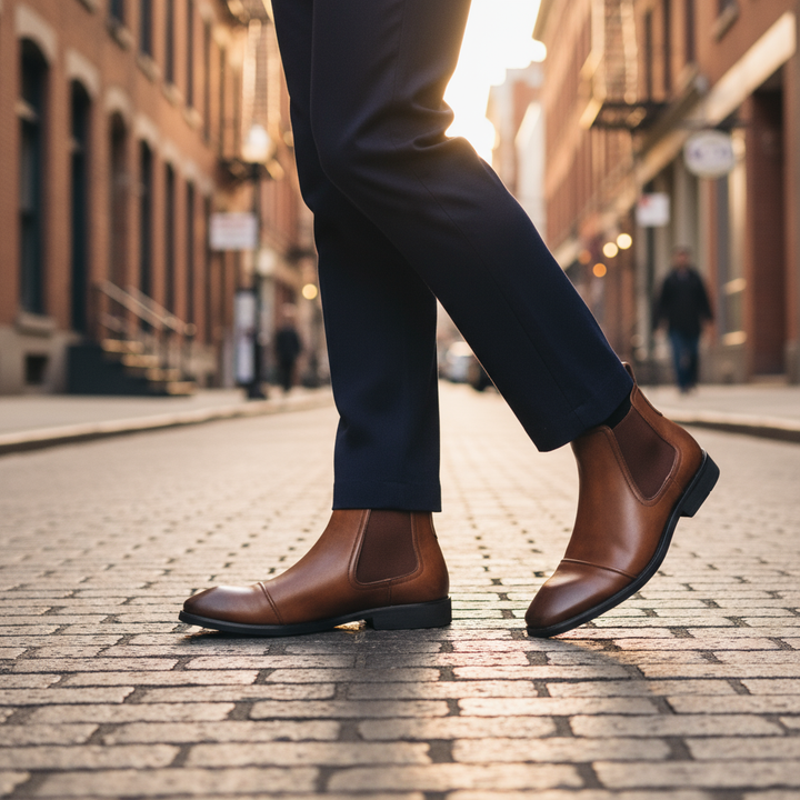Men's Leather Chelsea Boots – Crawford