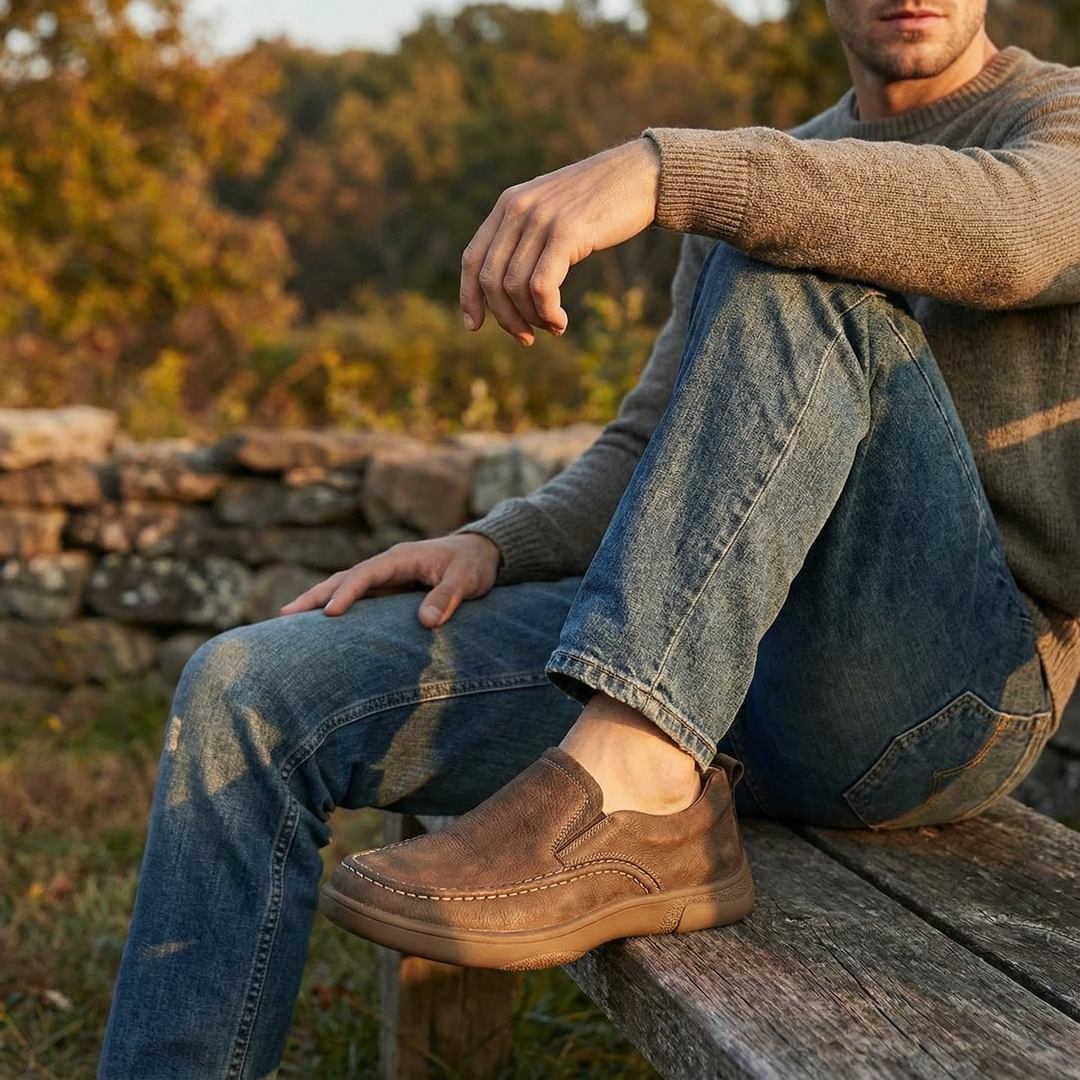 Men's Leather Loafers – Homestead Comfort