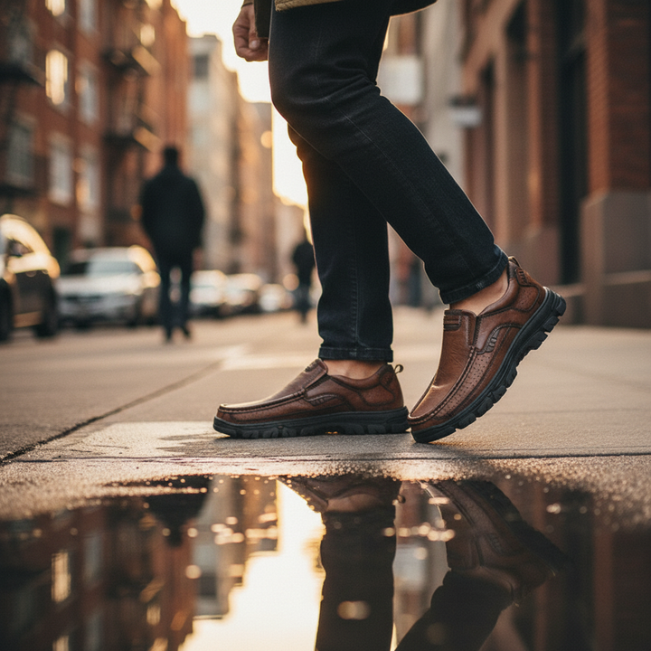 Men's Leather Loafers – Coastline Slip-On