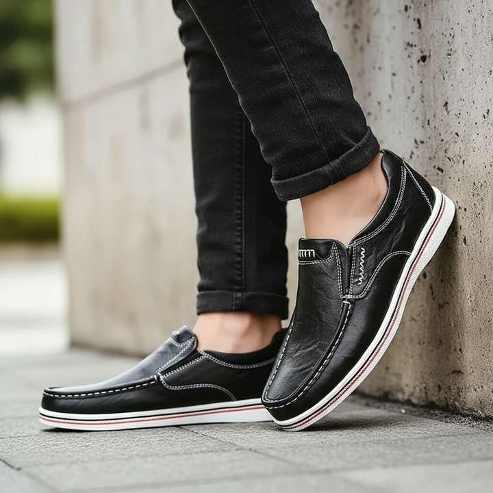 Men's Full-Grain Leather Casual Loafers