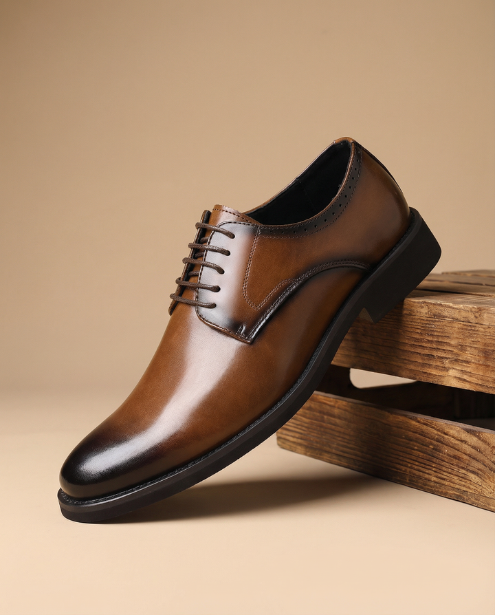 Men's Leather Oxford Shoes – Comfortable Dress Style