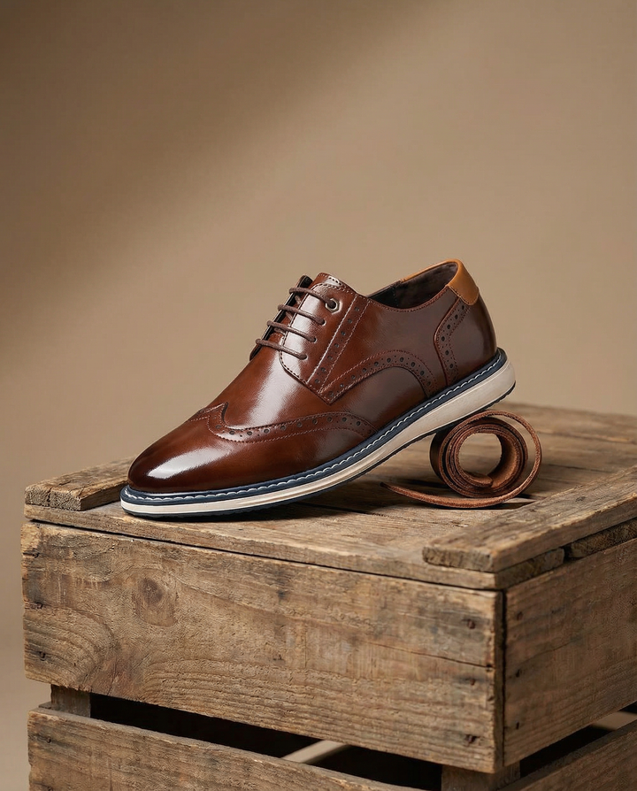 Men's Leather Brogue Shoes – Wayfarer