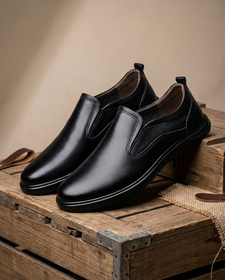 Men's Leather Slip-On Shoes – Crosswind