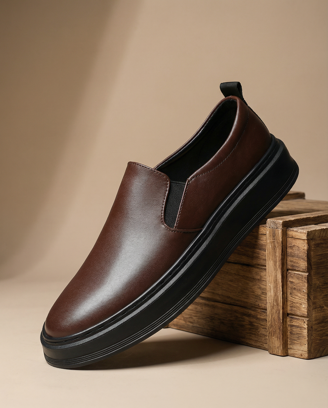 Men's Leather Slip-On Shoes – Harbor