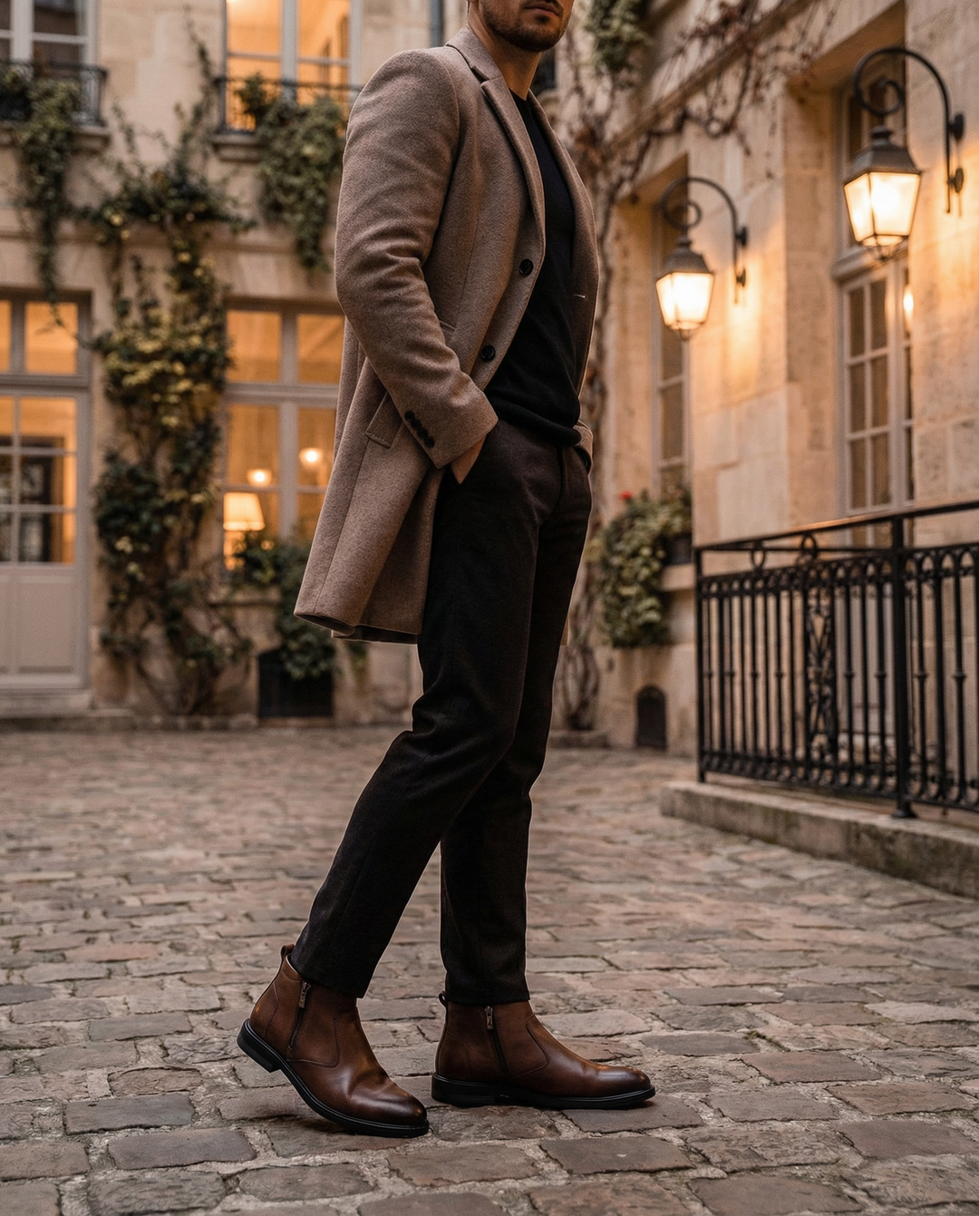 Men's Leather Chelsea Boots – Comfortable Side Zip