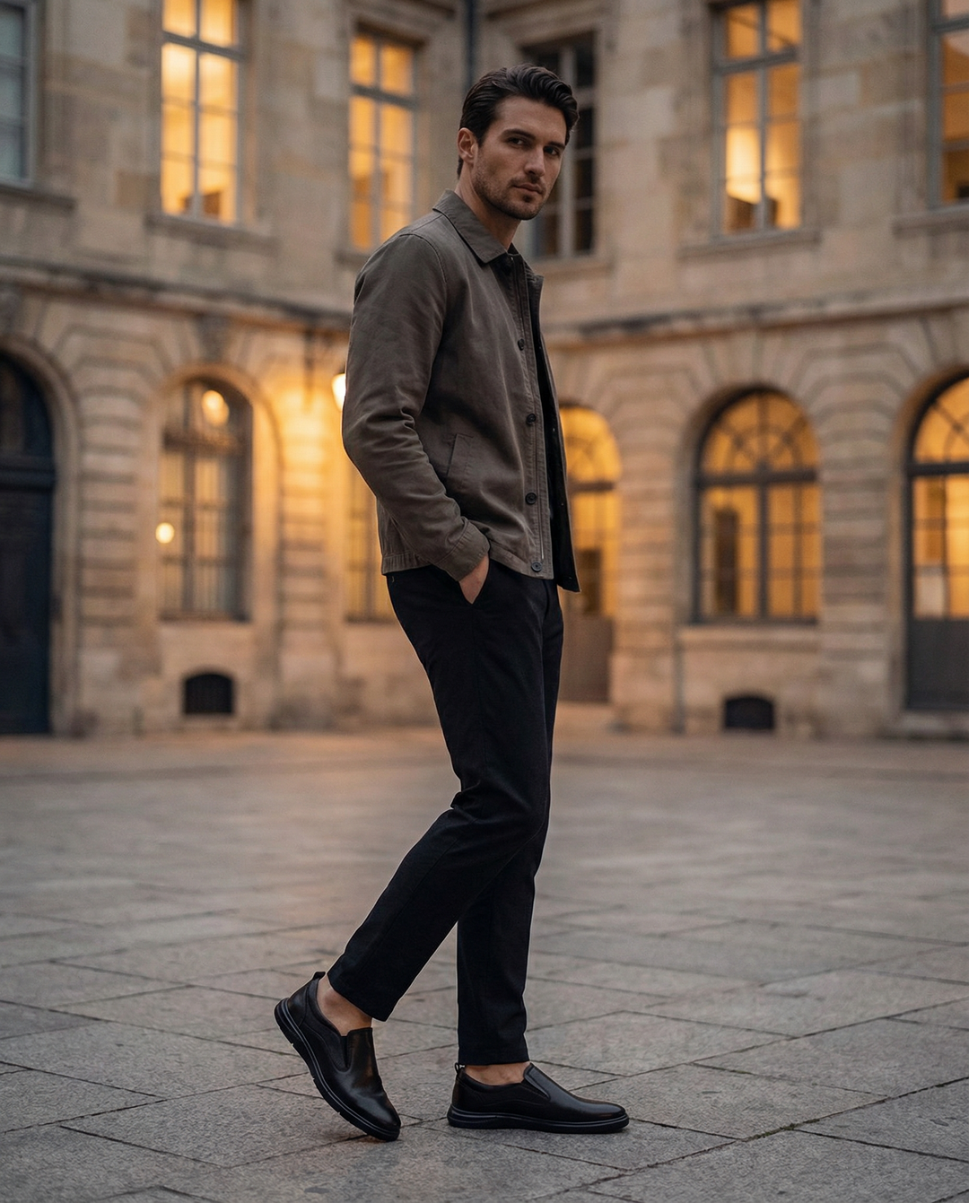 Men's Leather Slip-On Shoes – Crosswind