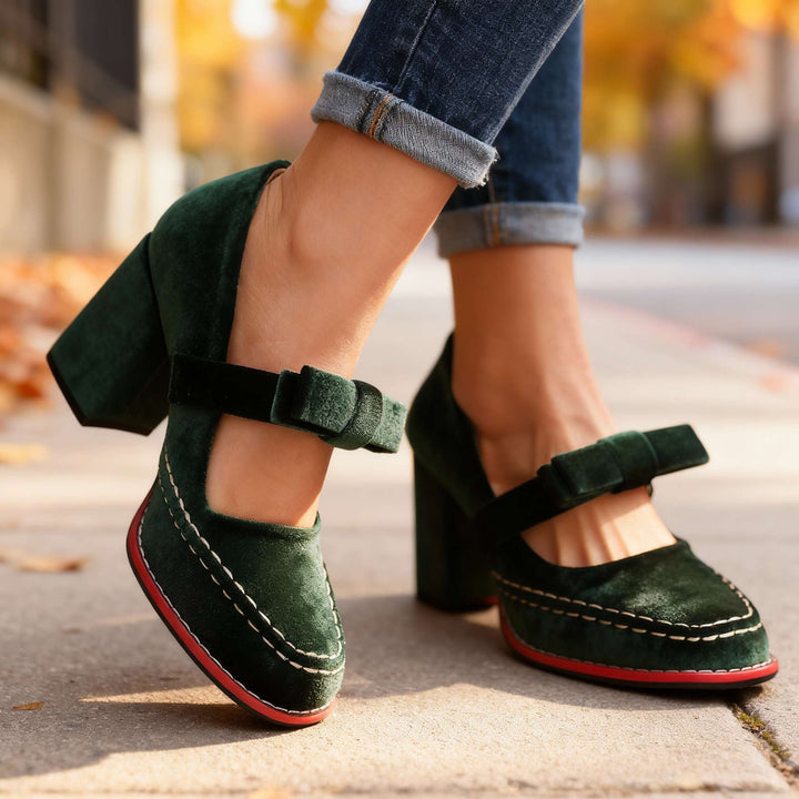 Alessia Velvet Loafers