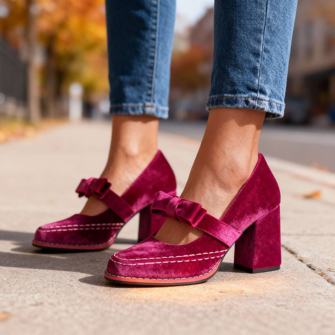 Alessia Velvet Loafers