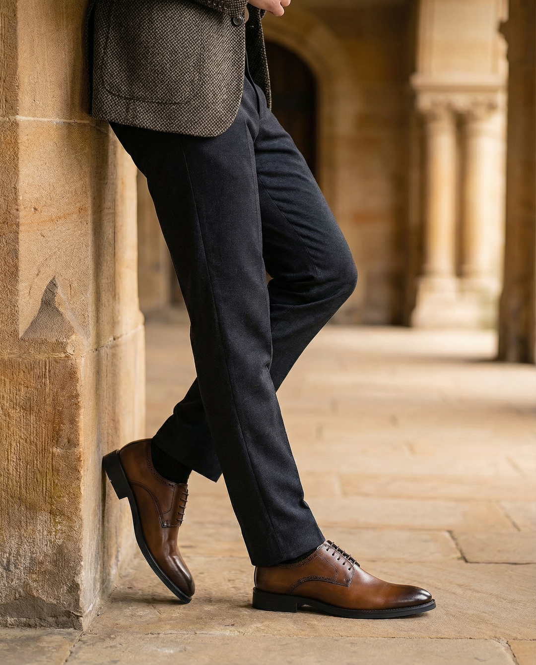 Men's Leather Oxford Shoes – Comfortable Dress Style